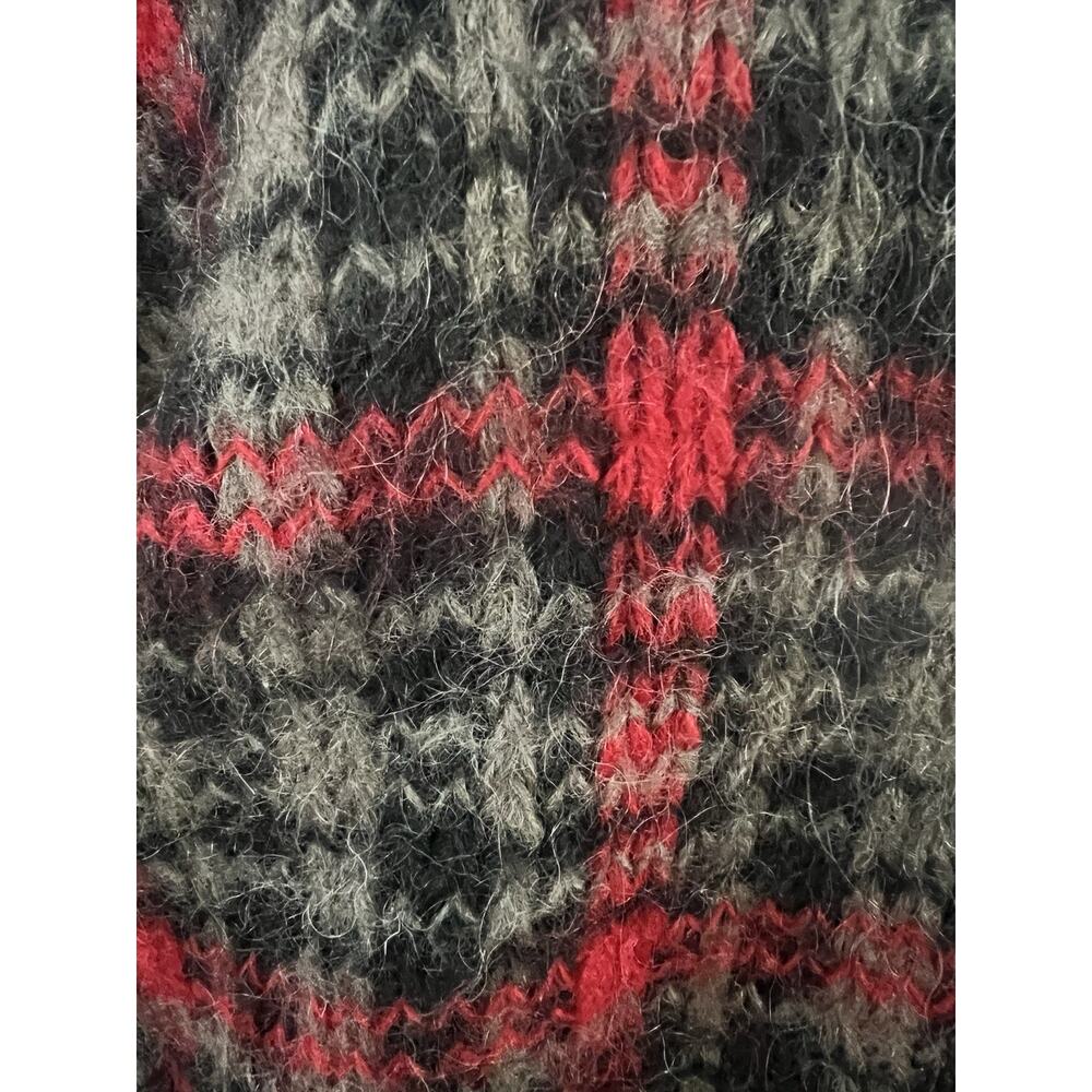 Paul Harris Design Womens Mohair Blend Plaid Cardigan Sweater M Preppy Academia - Picture 7 of 7
